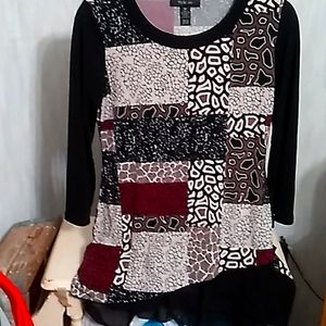 STYLE&CO XS Colorful  Medium Sleeves Top